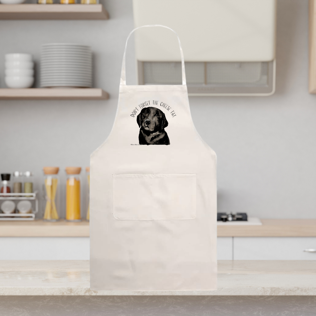 Labrador Cooking Apron with Cheese Tax Design
