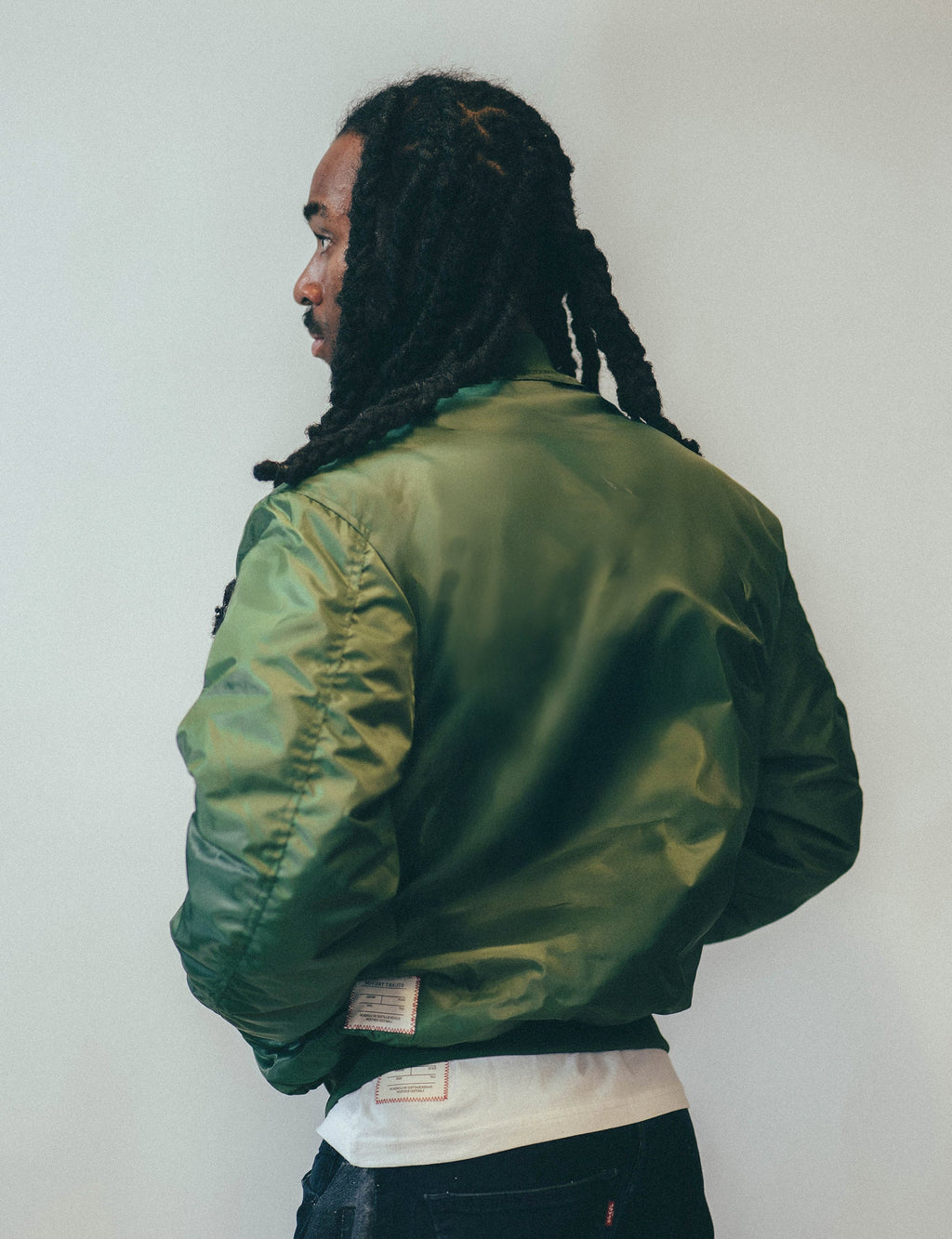 Vintage Green MA-1 Bomber Jacket