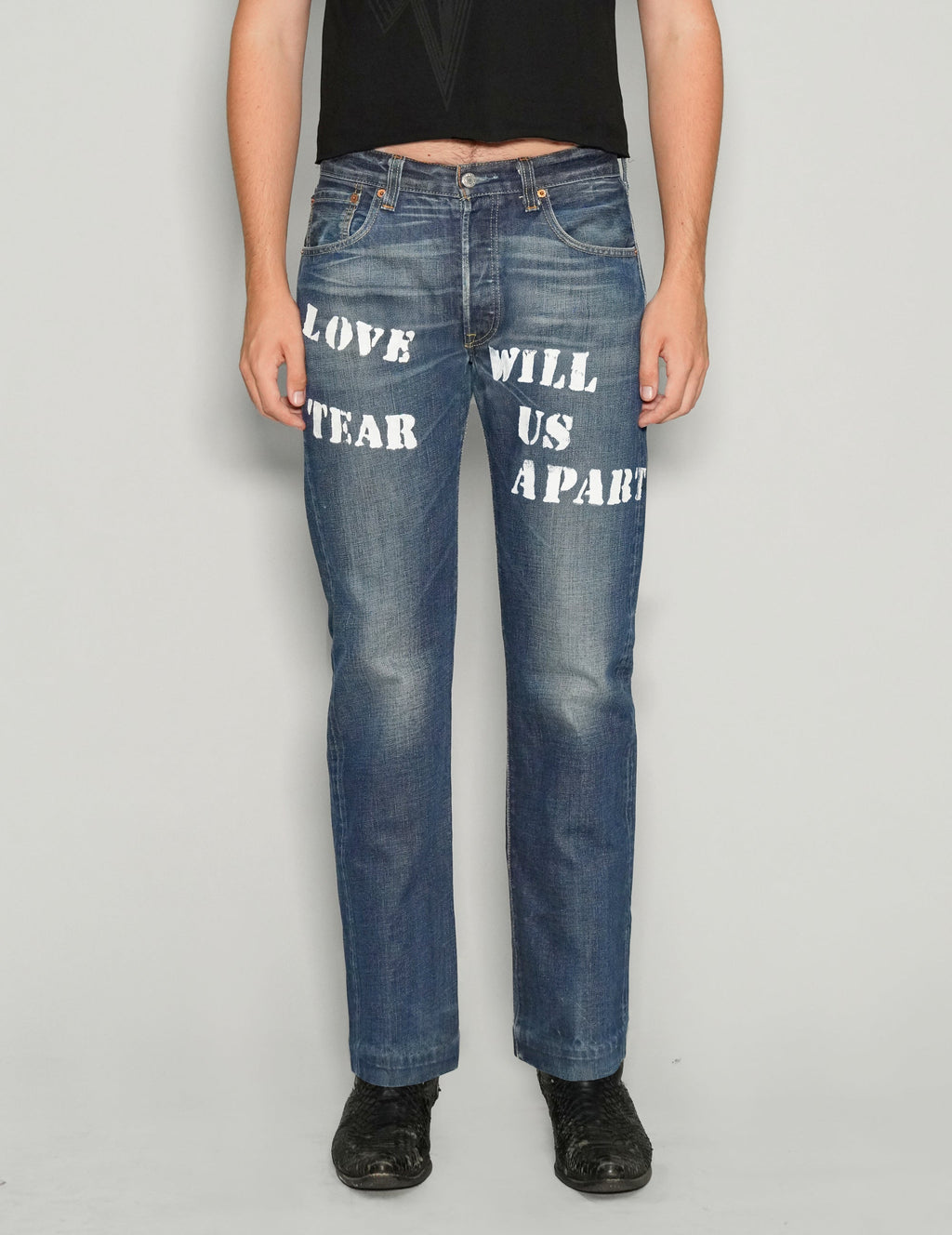 Love Will Tear Us Apart Vintage Blue Jeans