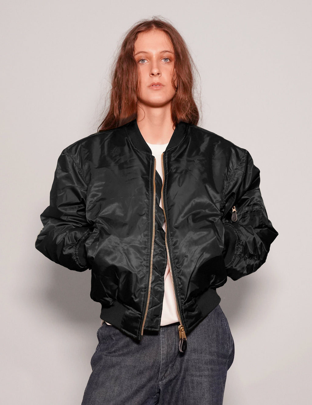 Vintage MA-1 Bomber Jacket in Black