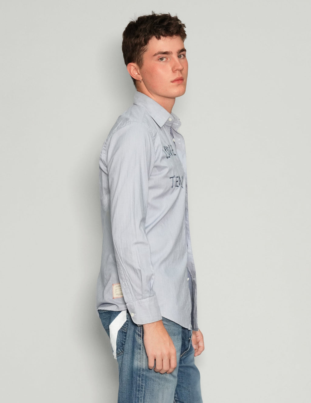 Love Will Tear Us Apart Light Blue Shirt