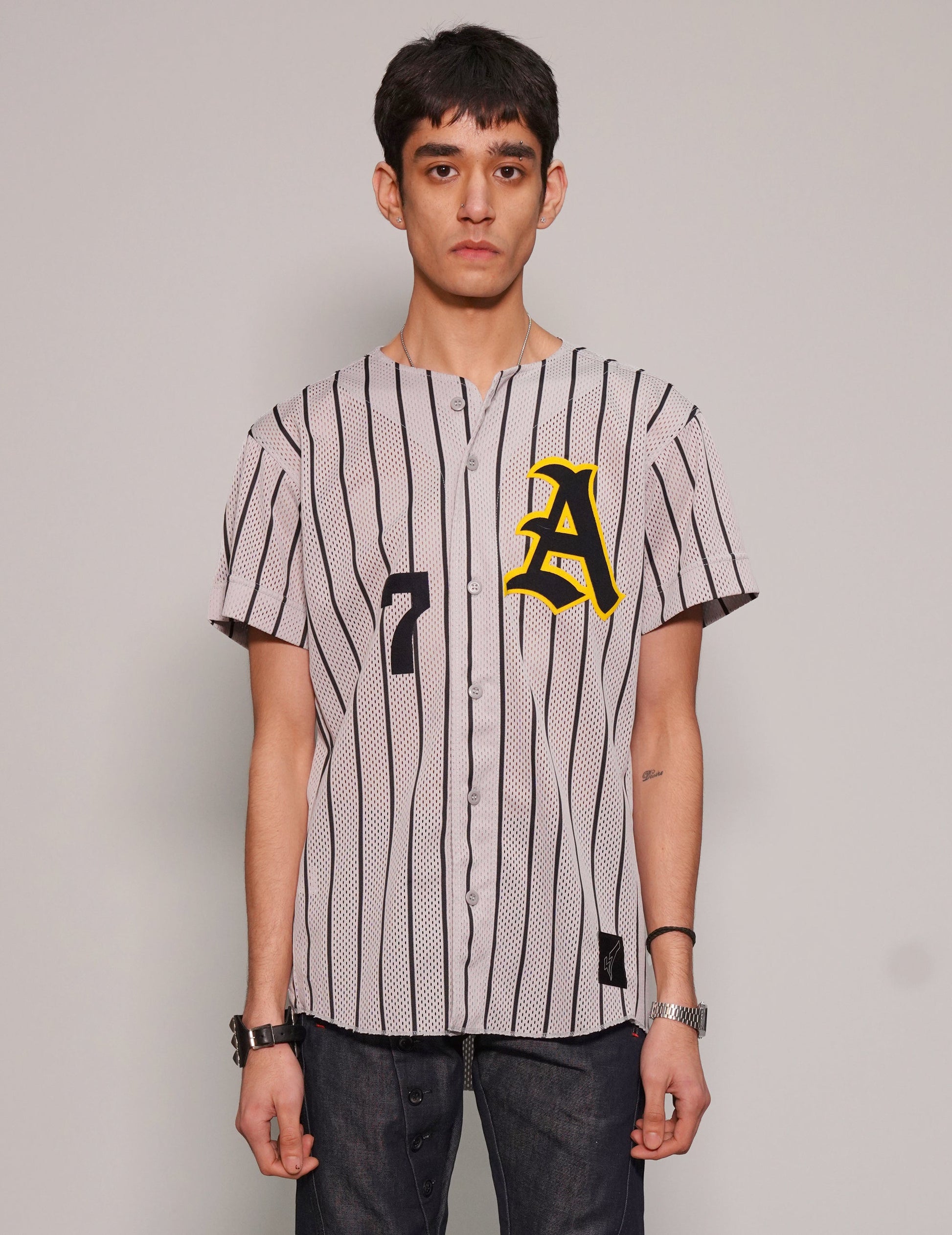 Oakland Athletics Vintage Pinstripe Baseball Jersey