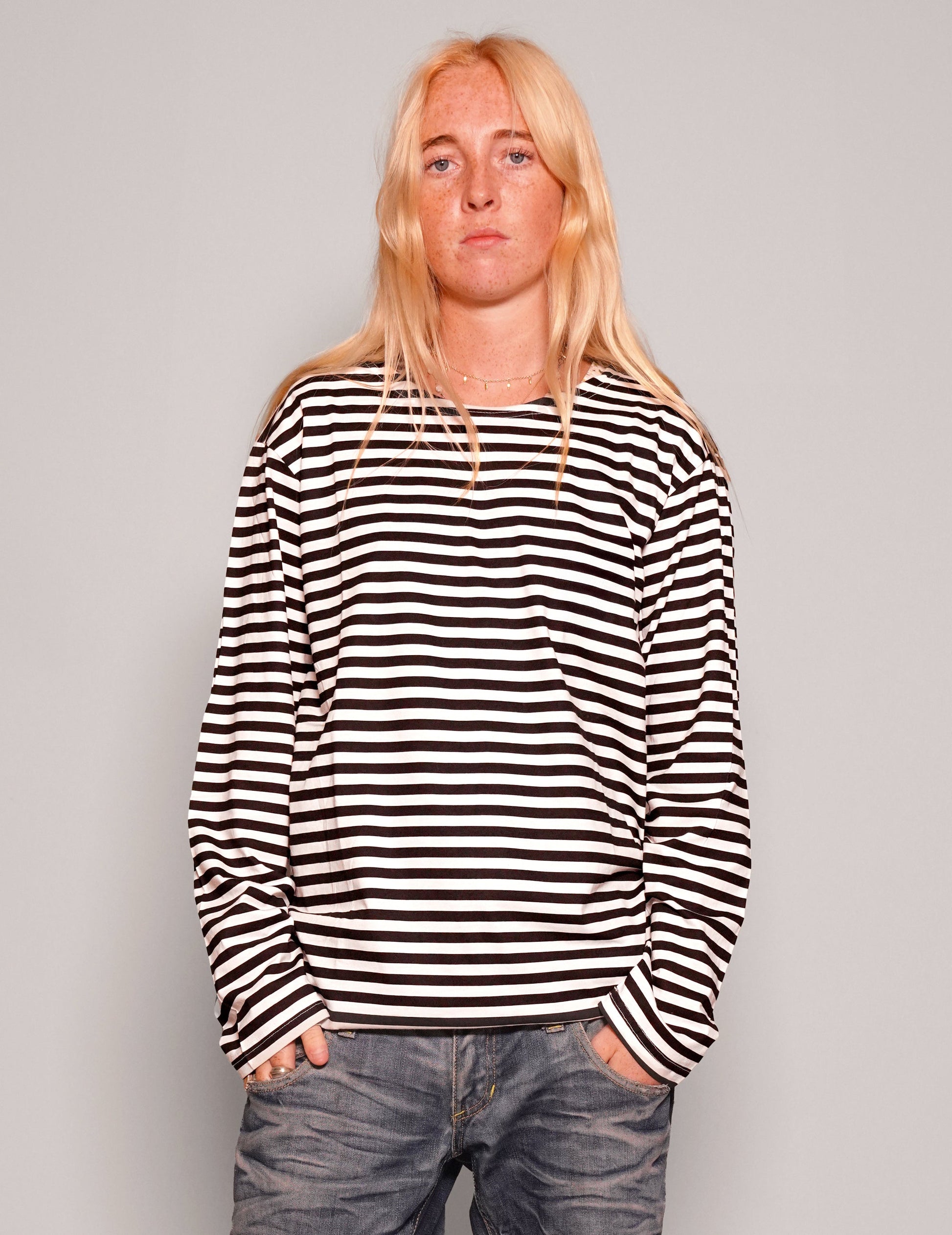 Vintage Black Stripe Long Sleeve T-Shirt