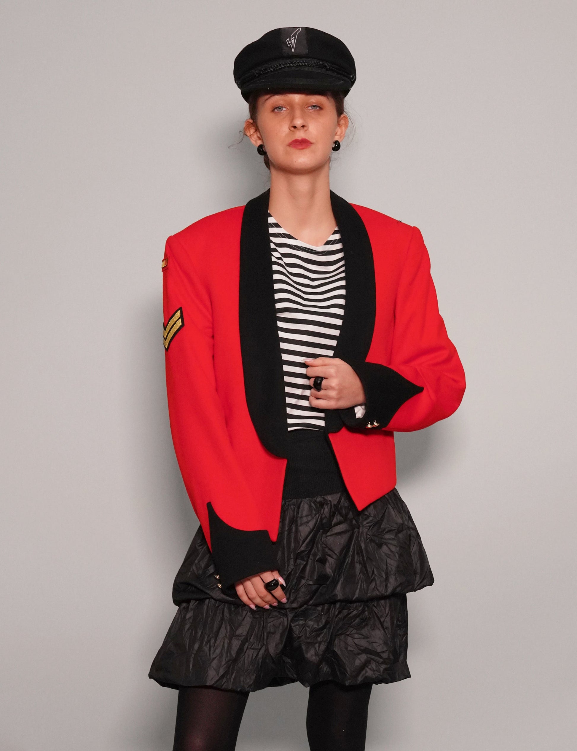 Vintage Scarlet Sergeant Mess Dress Jacket