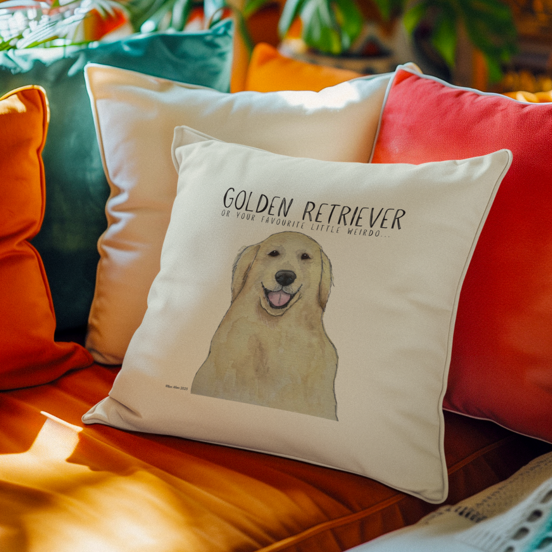 Golden Retriever Cushion Cover