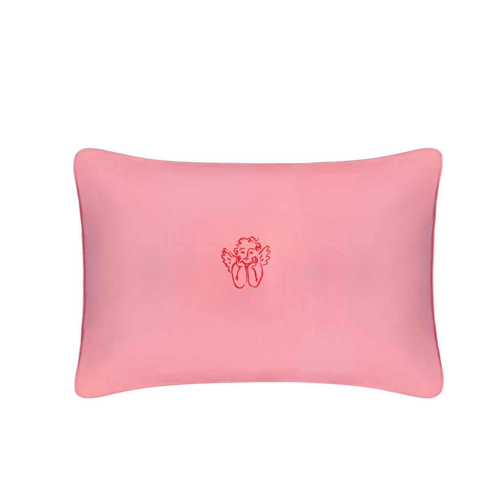 Cherub Pillowcase Pair in Hot Pink
