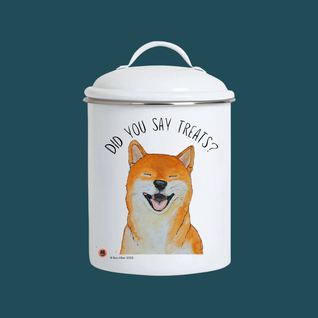 Treats I Prefer Tribute Shiba Inu Ceramic Treat Jar