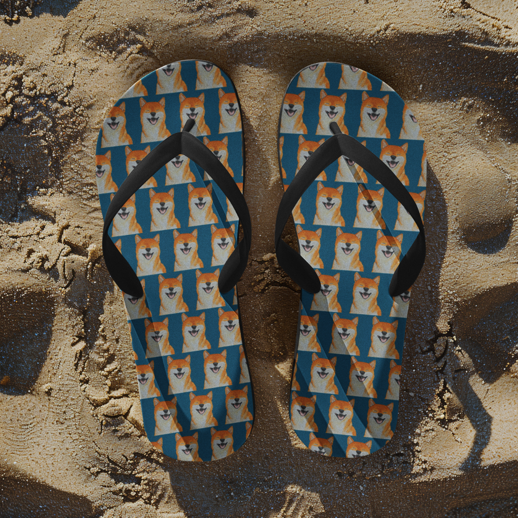 Shiba Inu Flip Flops in Style