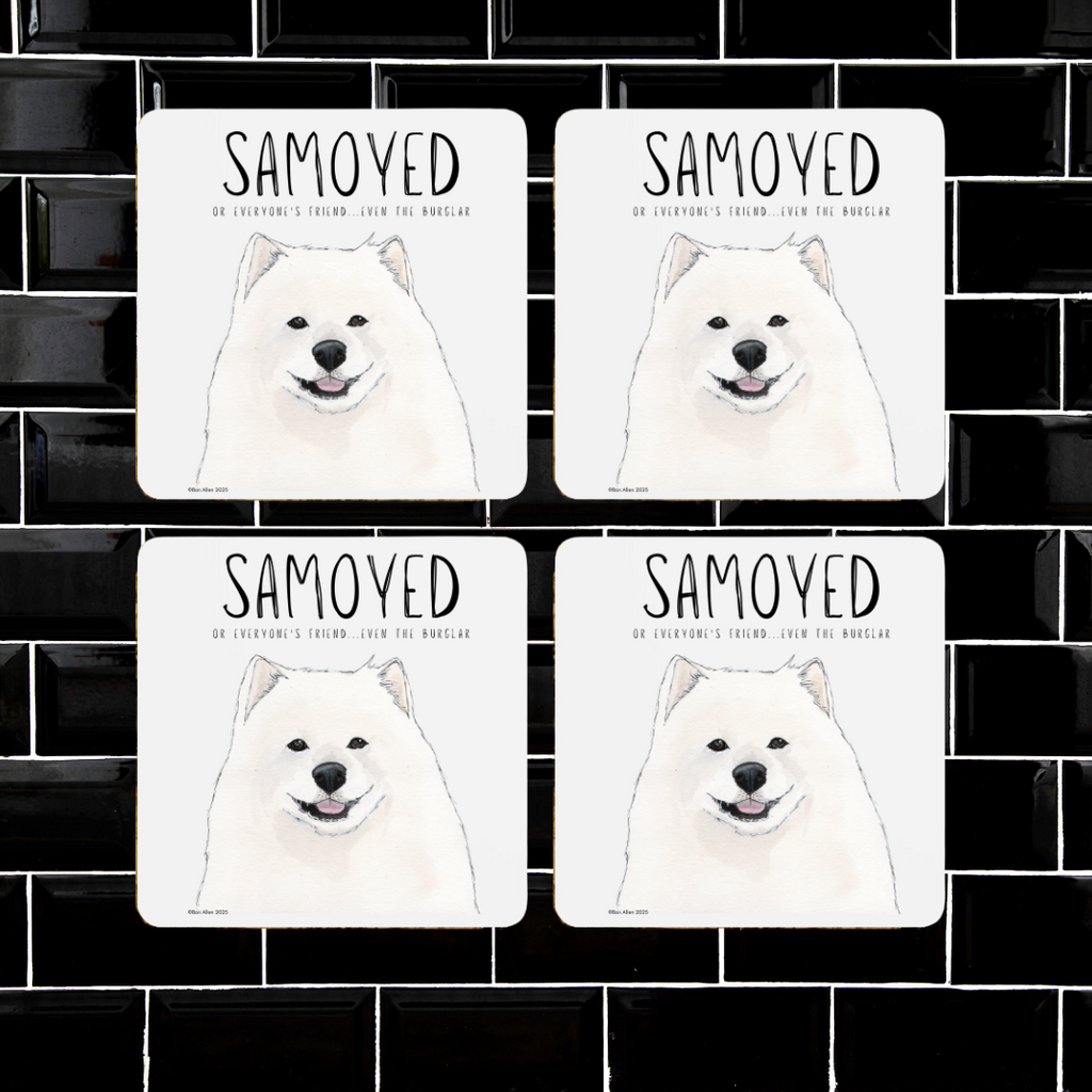 Samoyed Coasters Set of 4