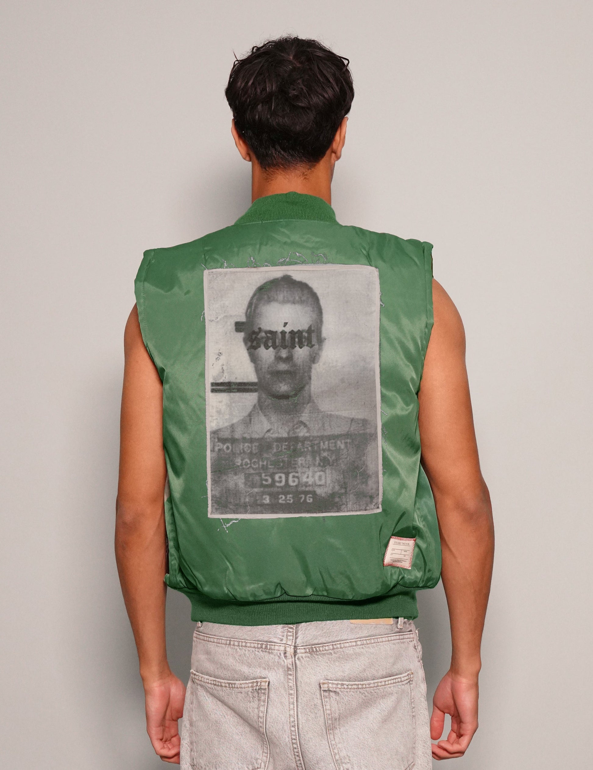 Saint Bomber Gilet in Green