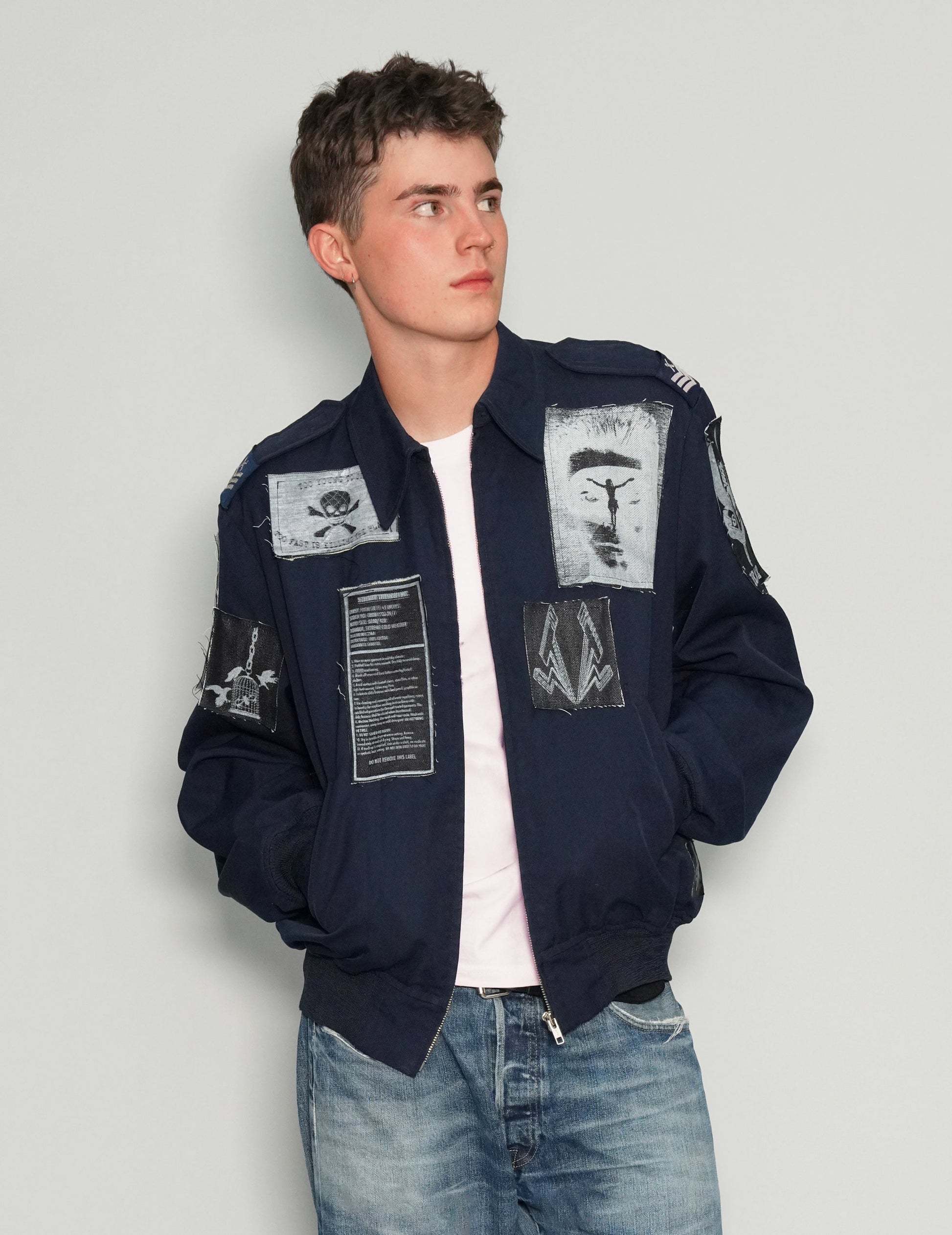 Vintage RAF Jacket with Patches