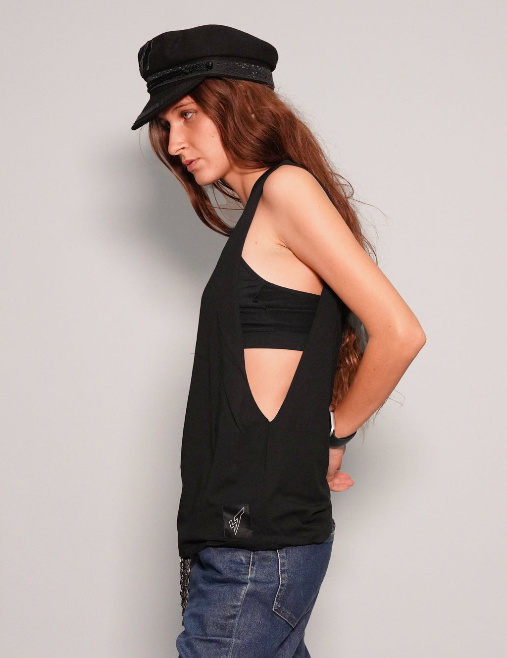 We're Into Chaos Vest in Black