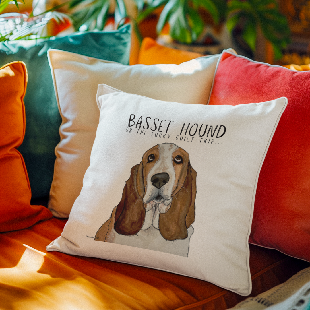 Basset Hound Cushion Cover
