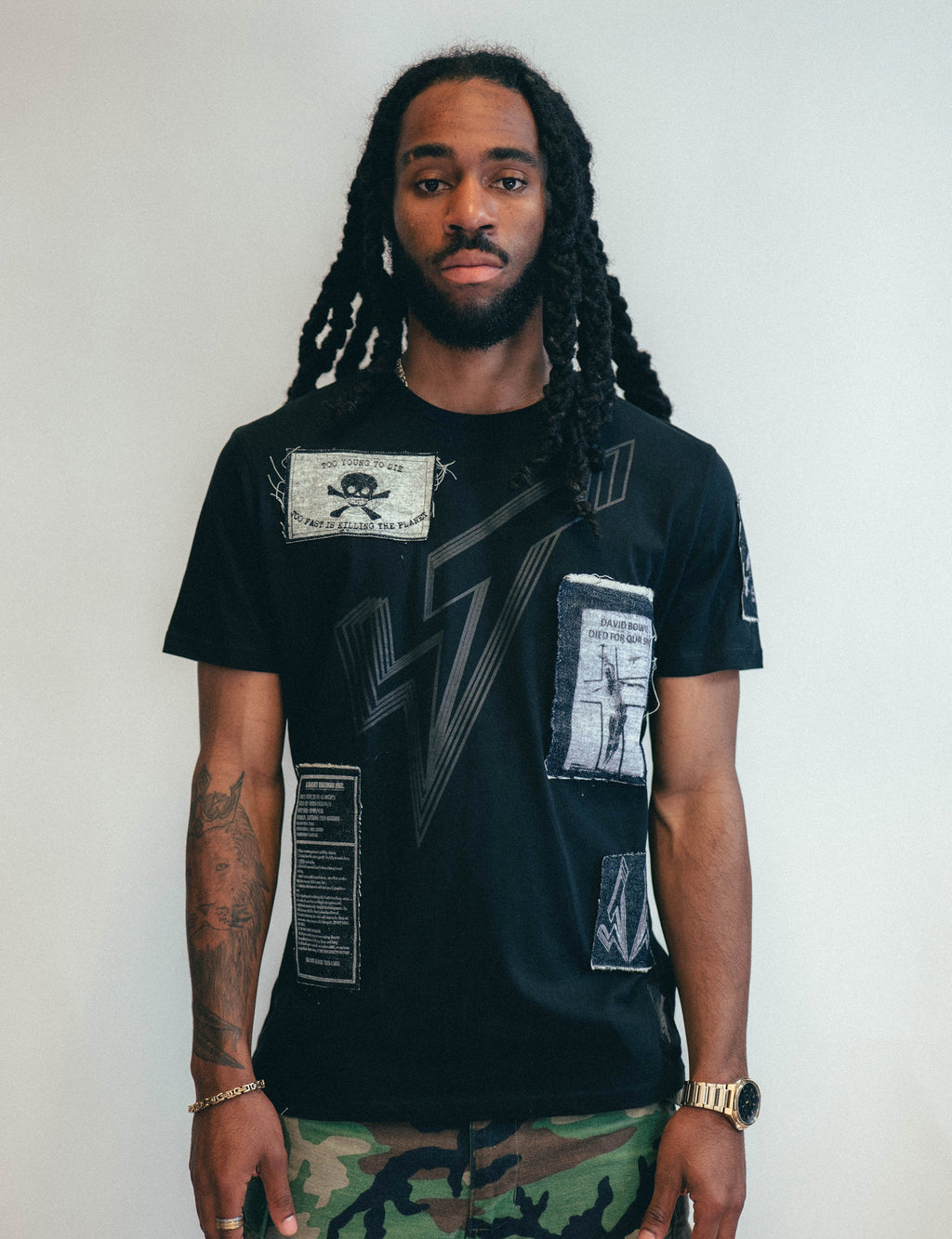 Black Patched Logo T-Shirt