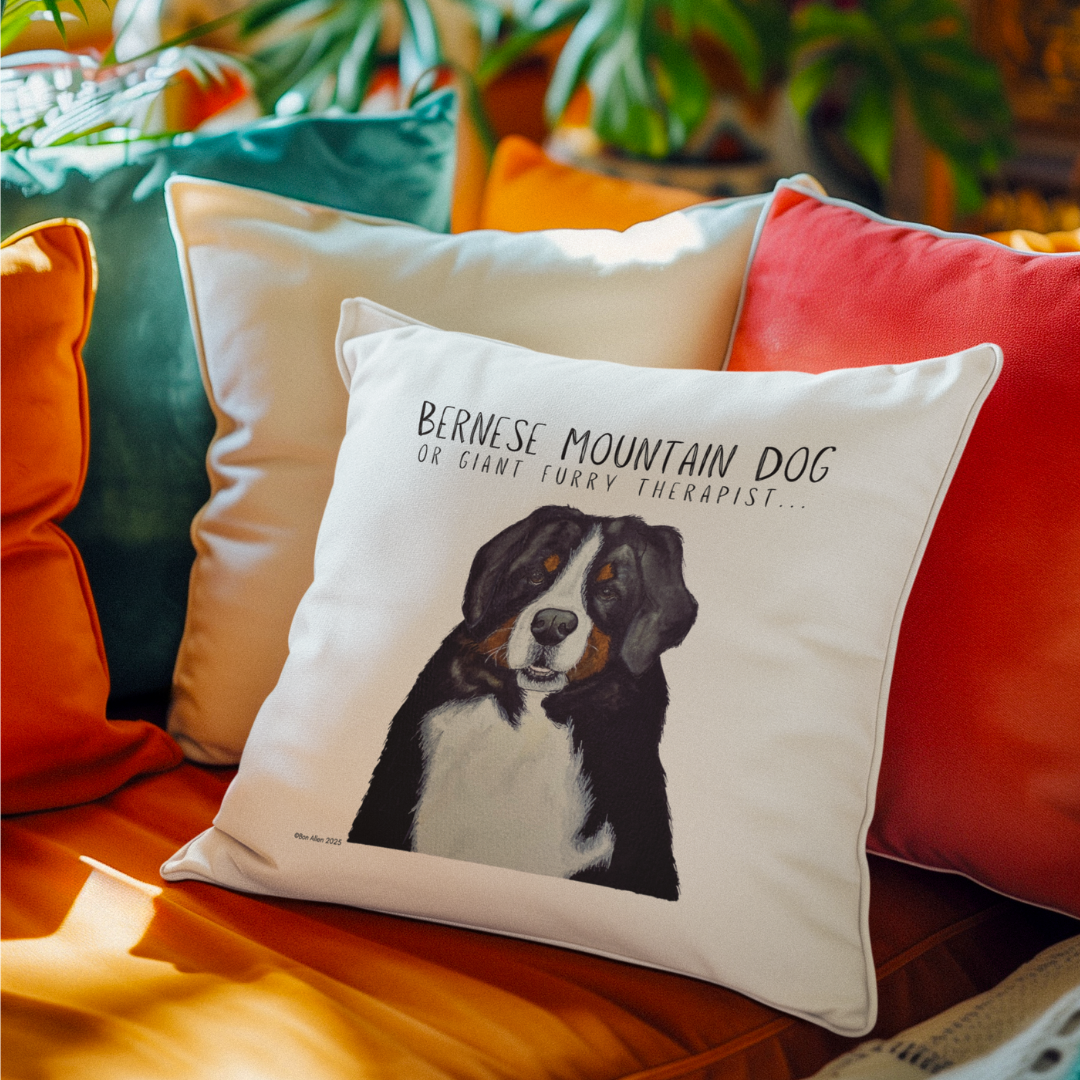 Bernese Mountain Dog Cushion Cover