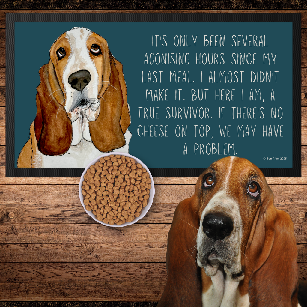 Basset Hound Banquet Mat