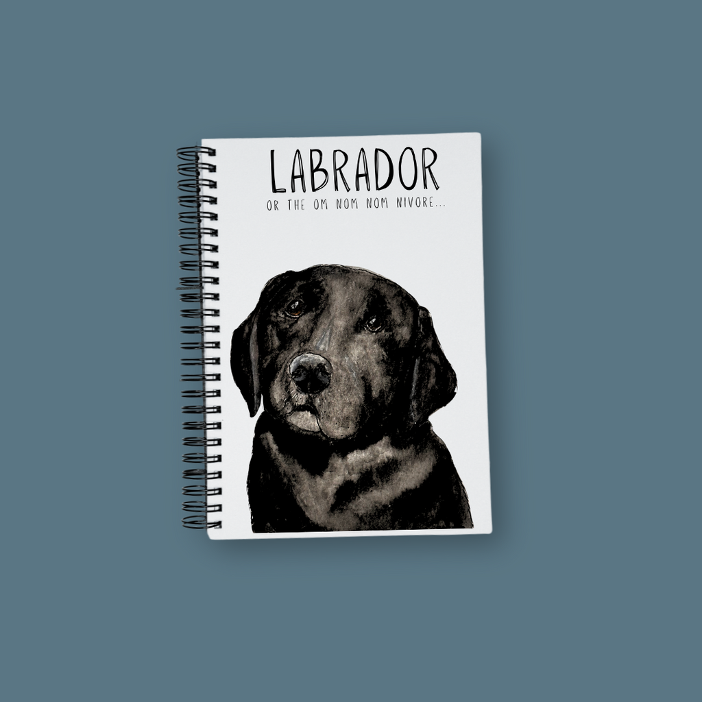 Om Nom Nomnivore A5 Notebook for Dog Lovers and Snack Strategists