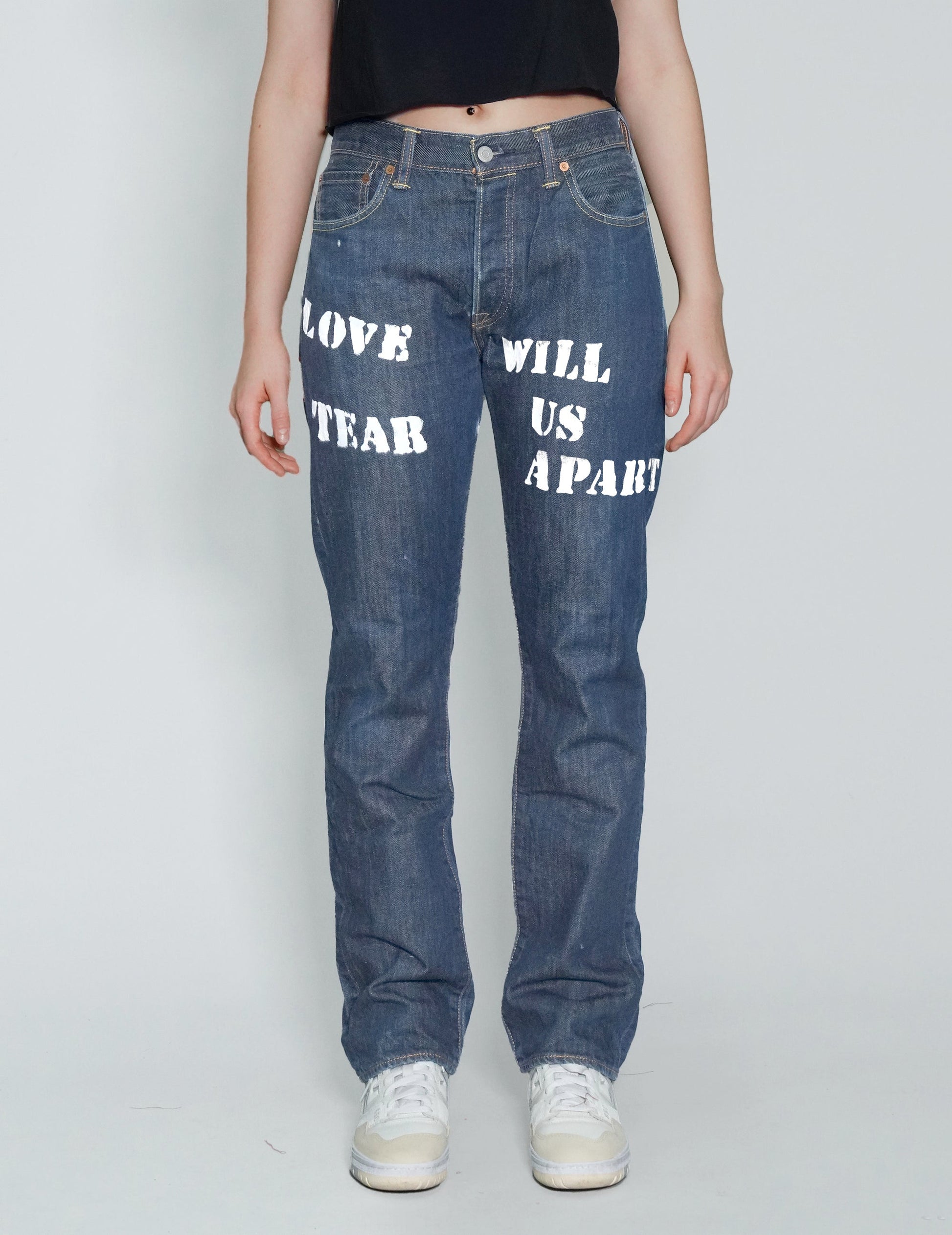 Love Will Tear Us Apart Vintage Blue Jeans