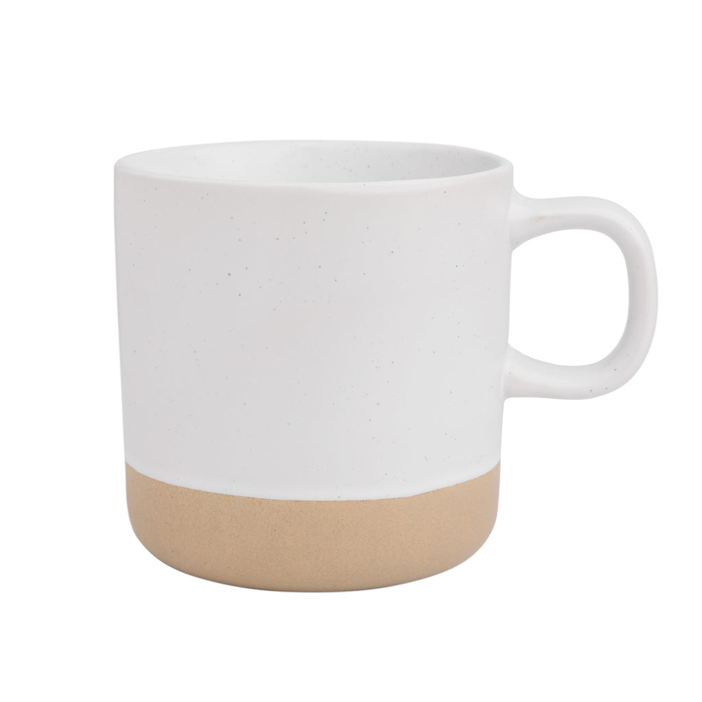 White Speckled Ceramic Coffee Mug 355ml