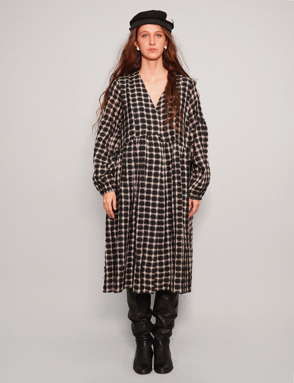 Gingham Cotton Dress