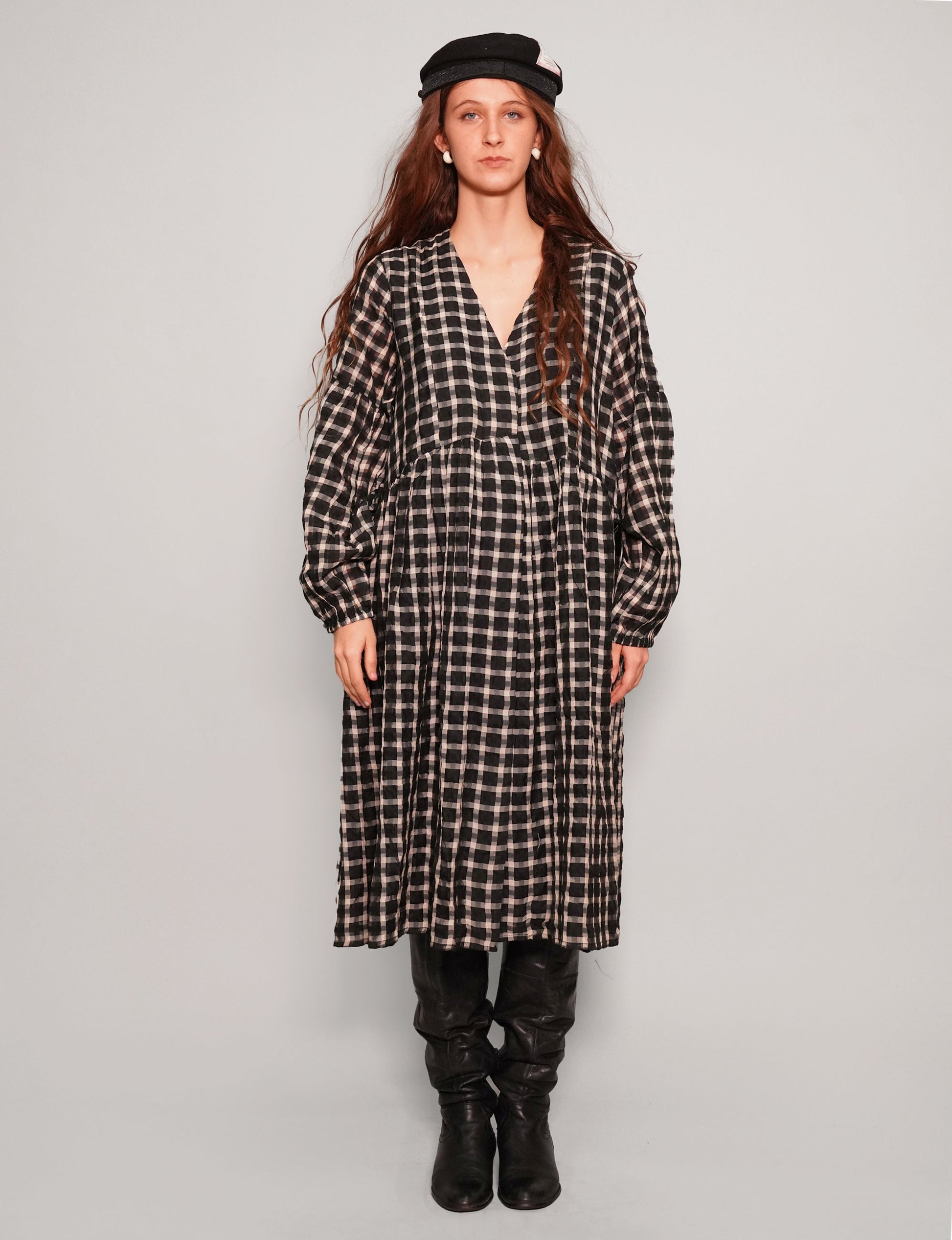 Gingham Cotton Dress