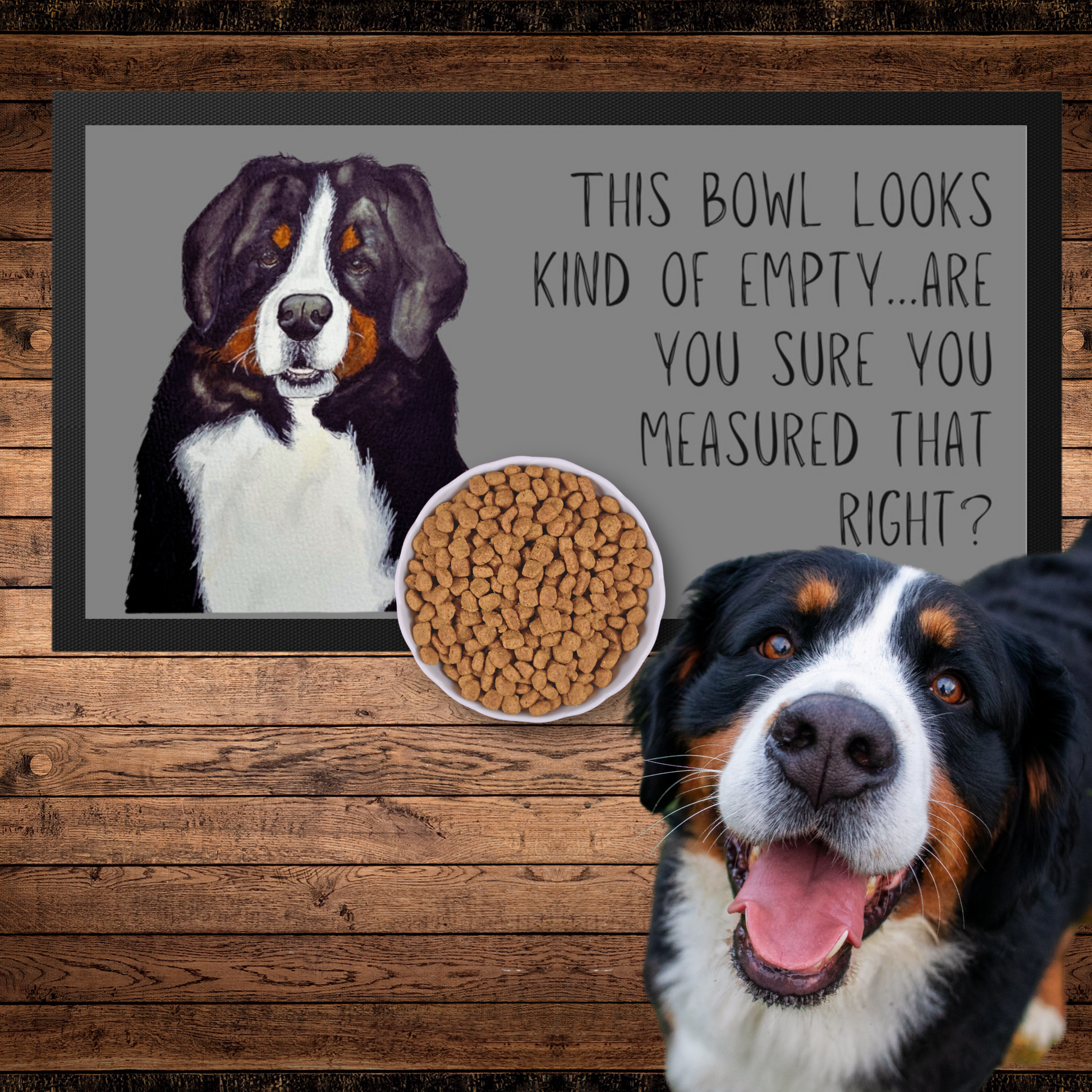 Bernese Mountain Dog Portion Control Mealtime Mat