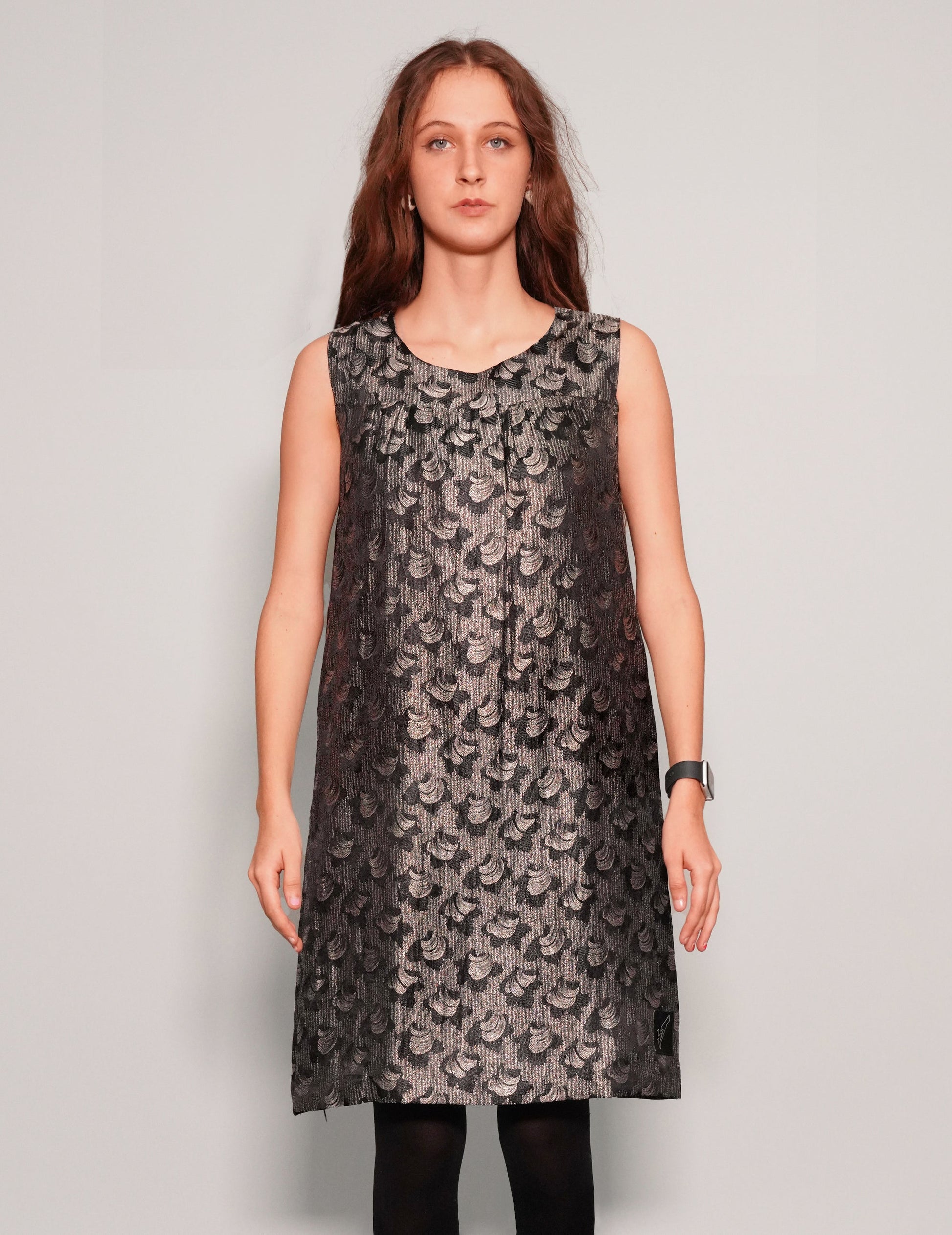 Vintage Shell Jacquard Cocktail Dress