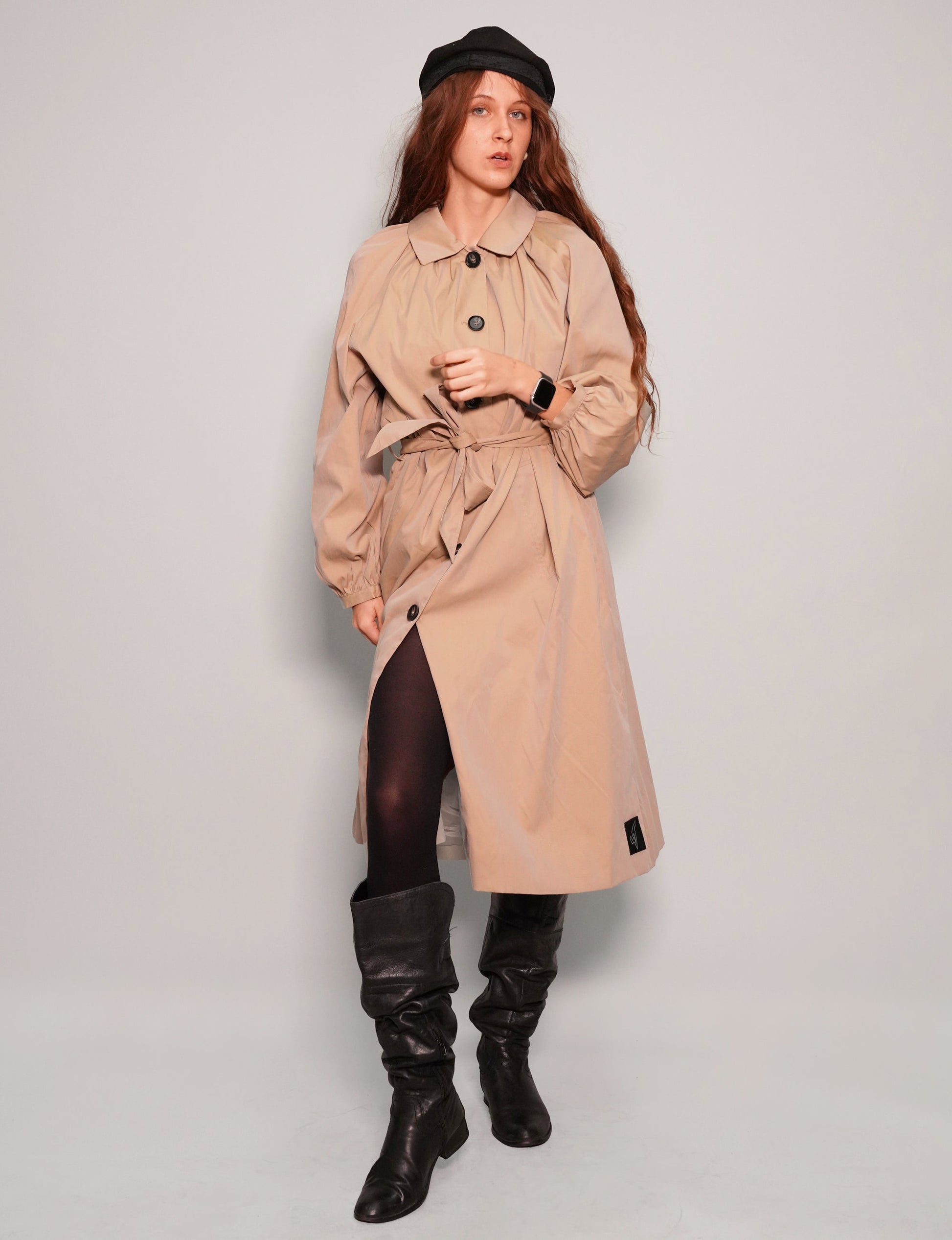 Belted Macintosh Coat