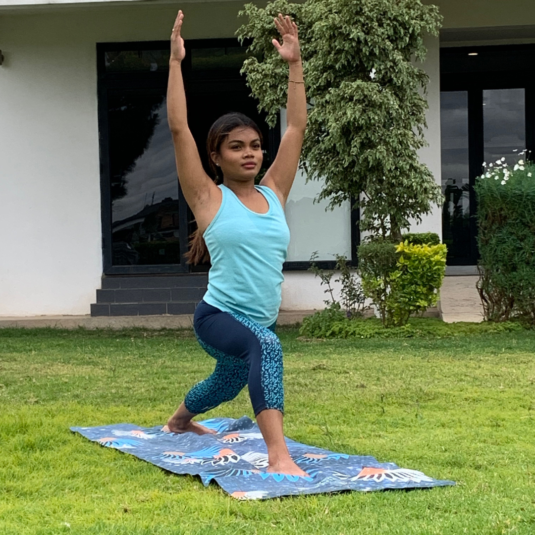 Travel Yoga Mat with Carrying Tote