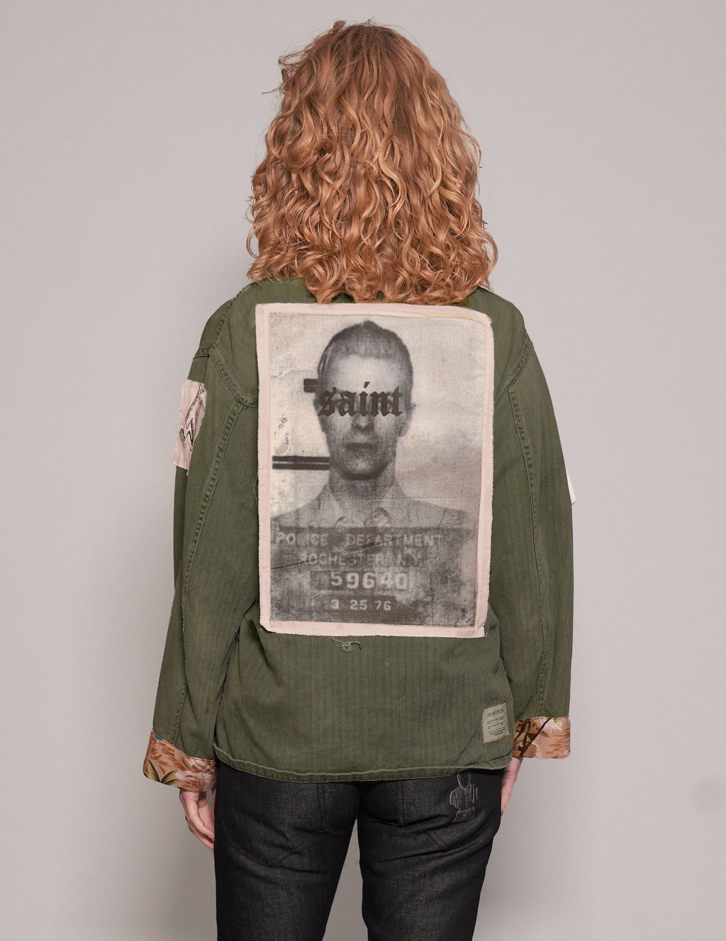 Saint Unisex Patched Field Shirt in Khaki
