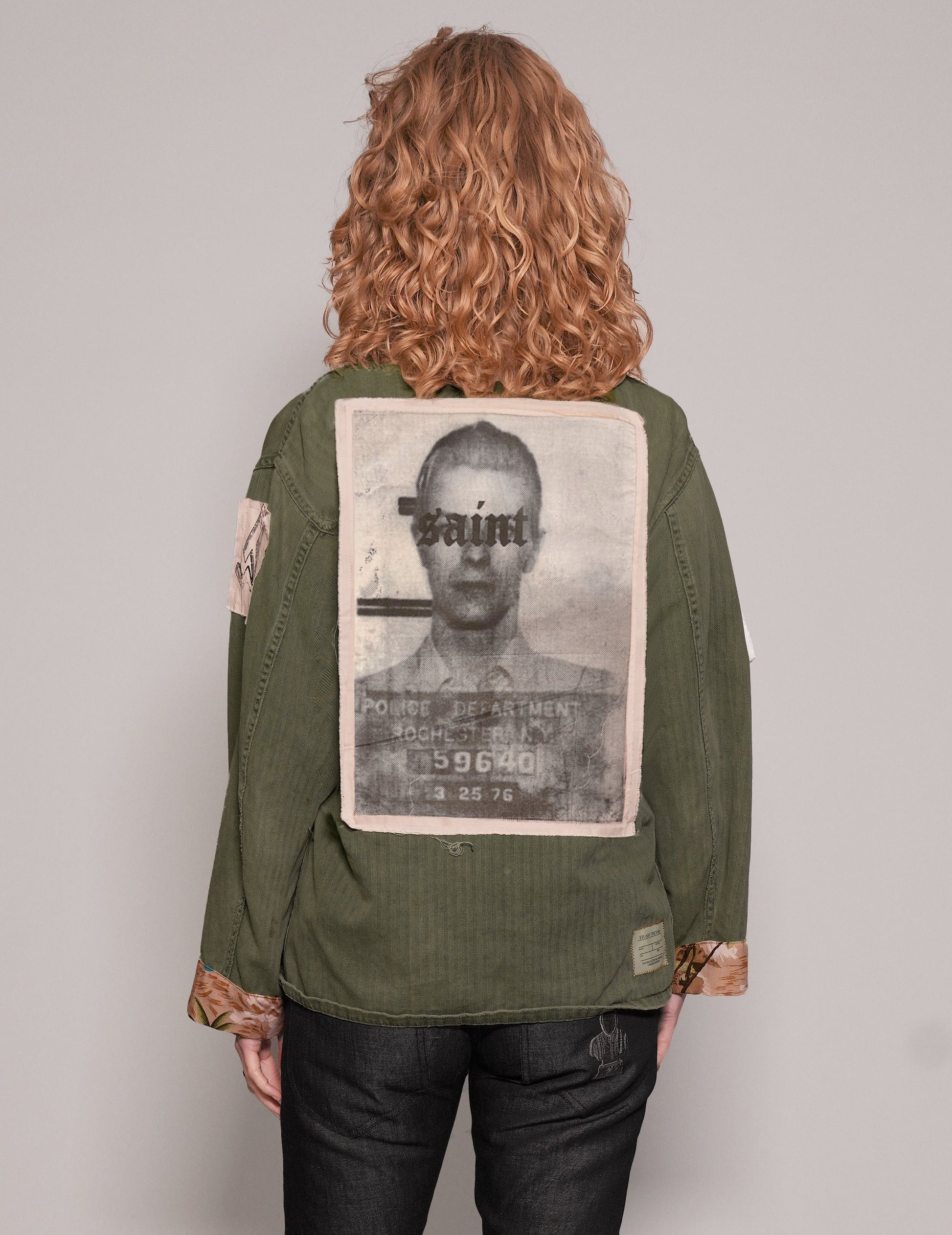 Saint Unisex Patched Field Shirt in Khaki