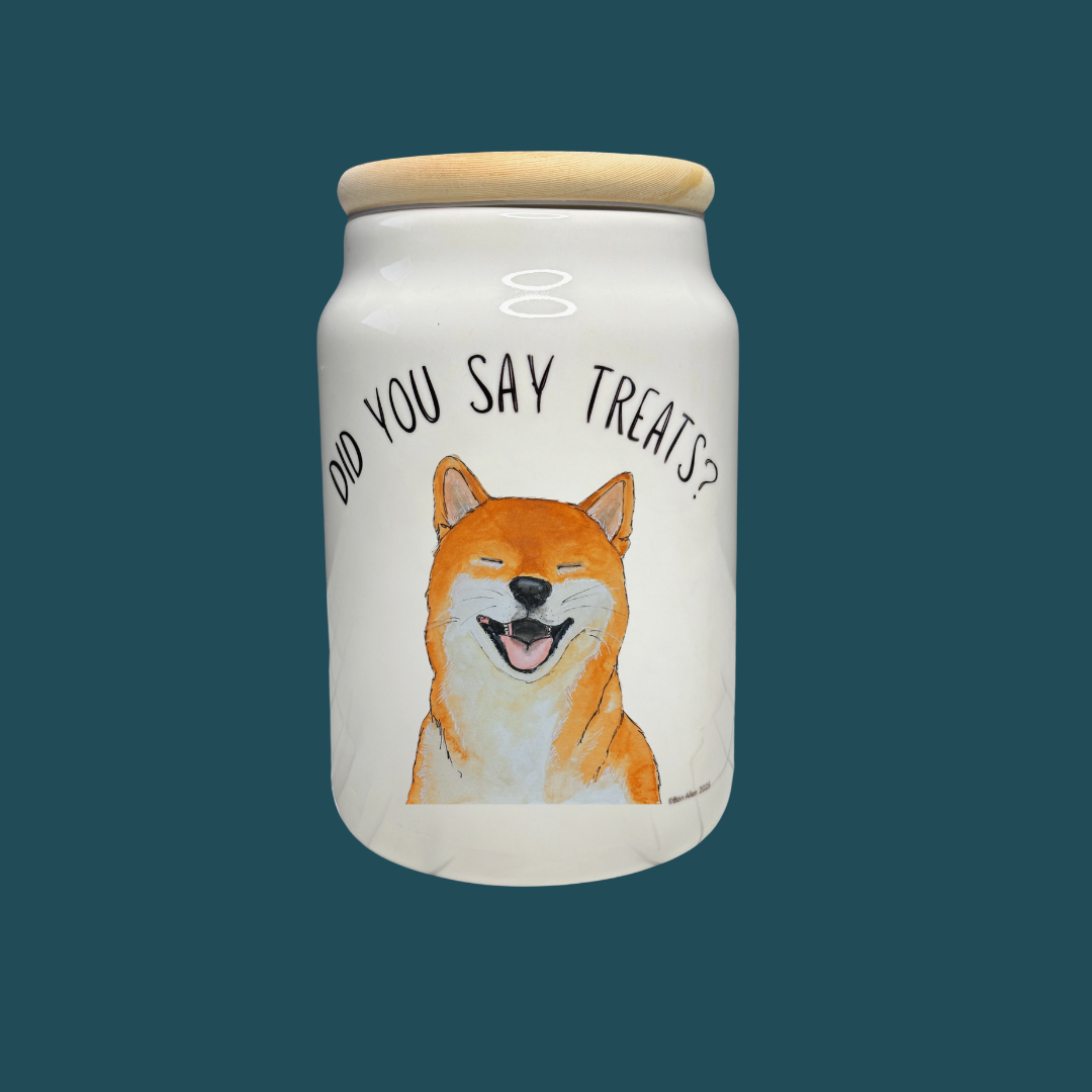 Treats I Prefer Tribute Shiba Inu Ceramic Treat Jar