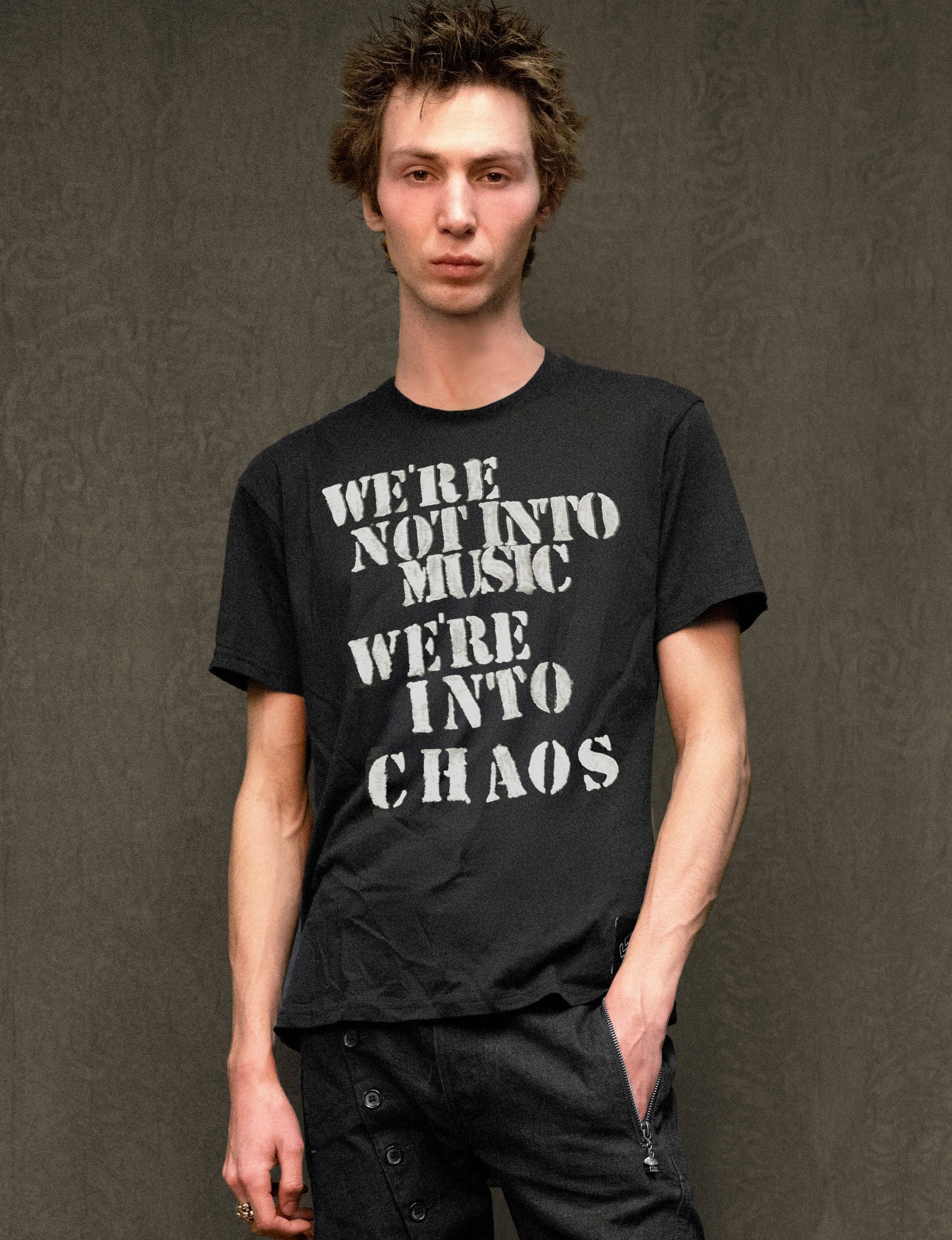 We're Into Chaos Black T-Shirt