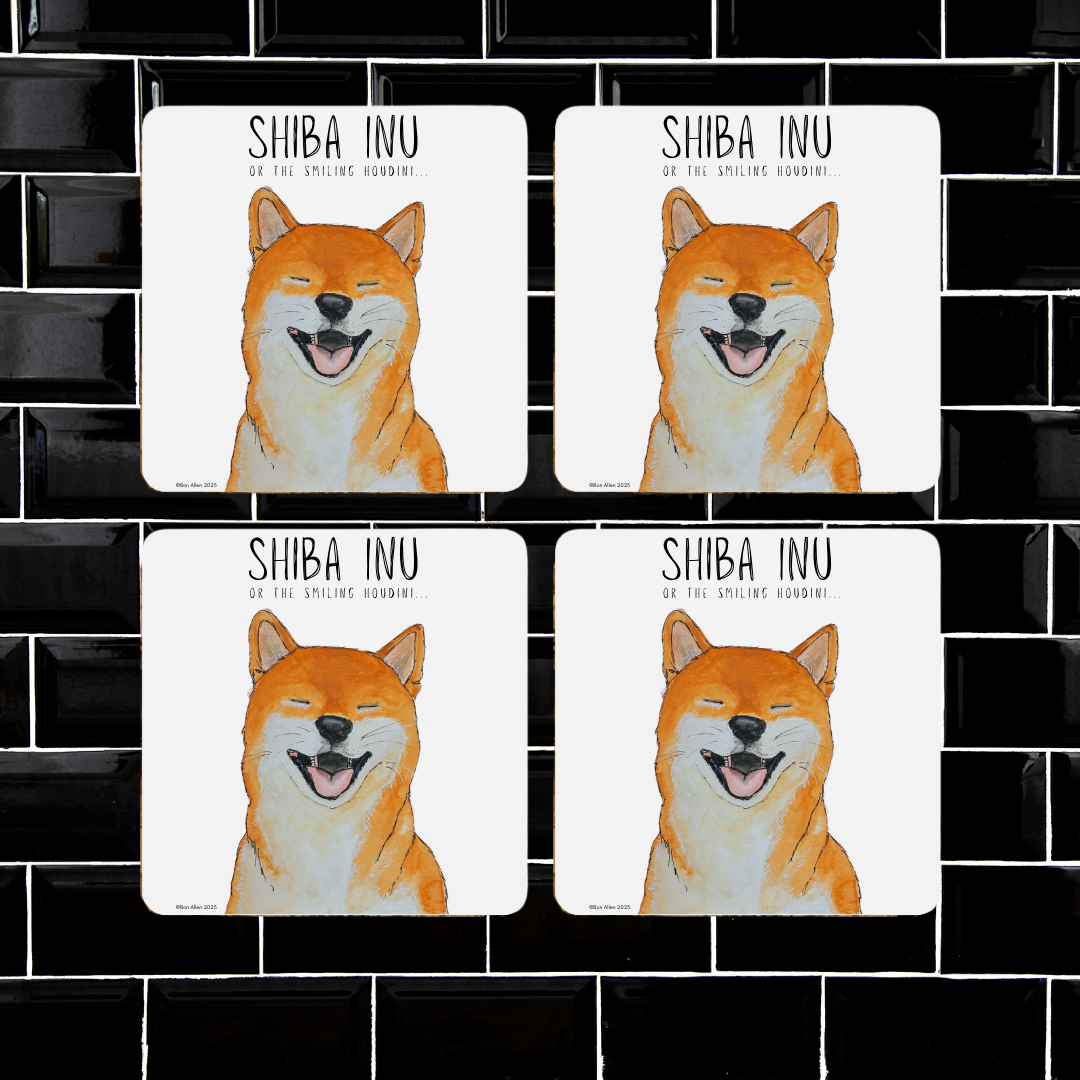 Shiba Inu Coasters Set of 4