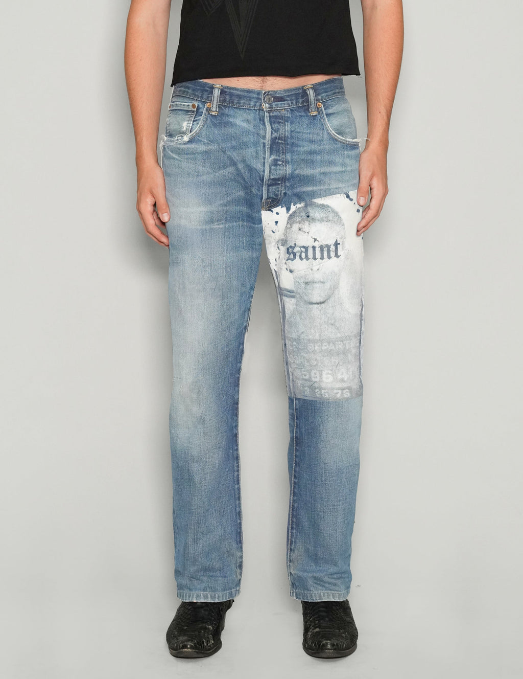 Saint Vintage Light Blue Jeans Unisex