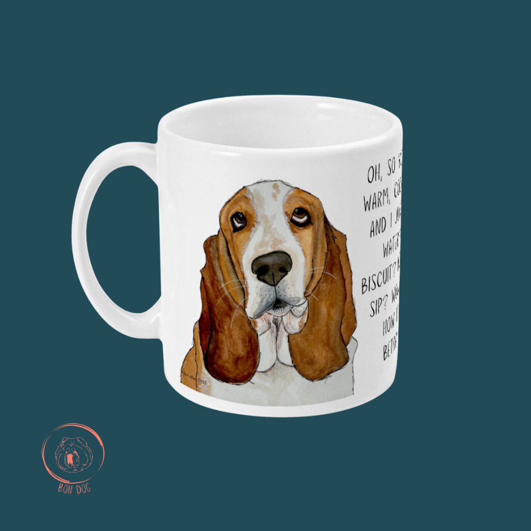 Basset Hound Betrayal Mug Where's My Biscuit