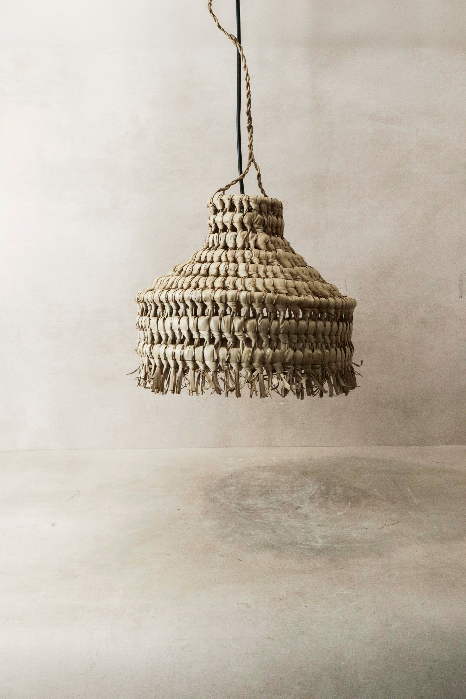 Handmade Palm Leaf Pendant Lamp Shade