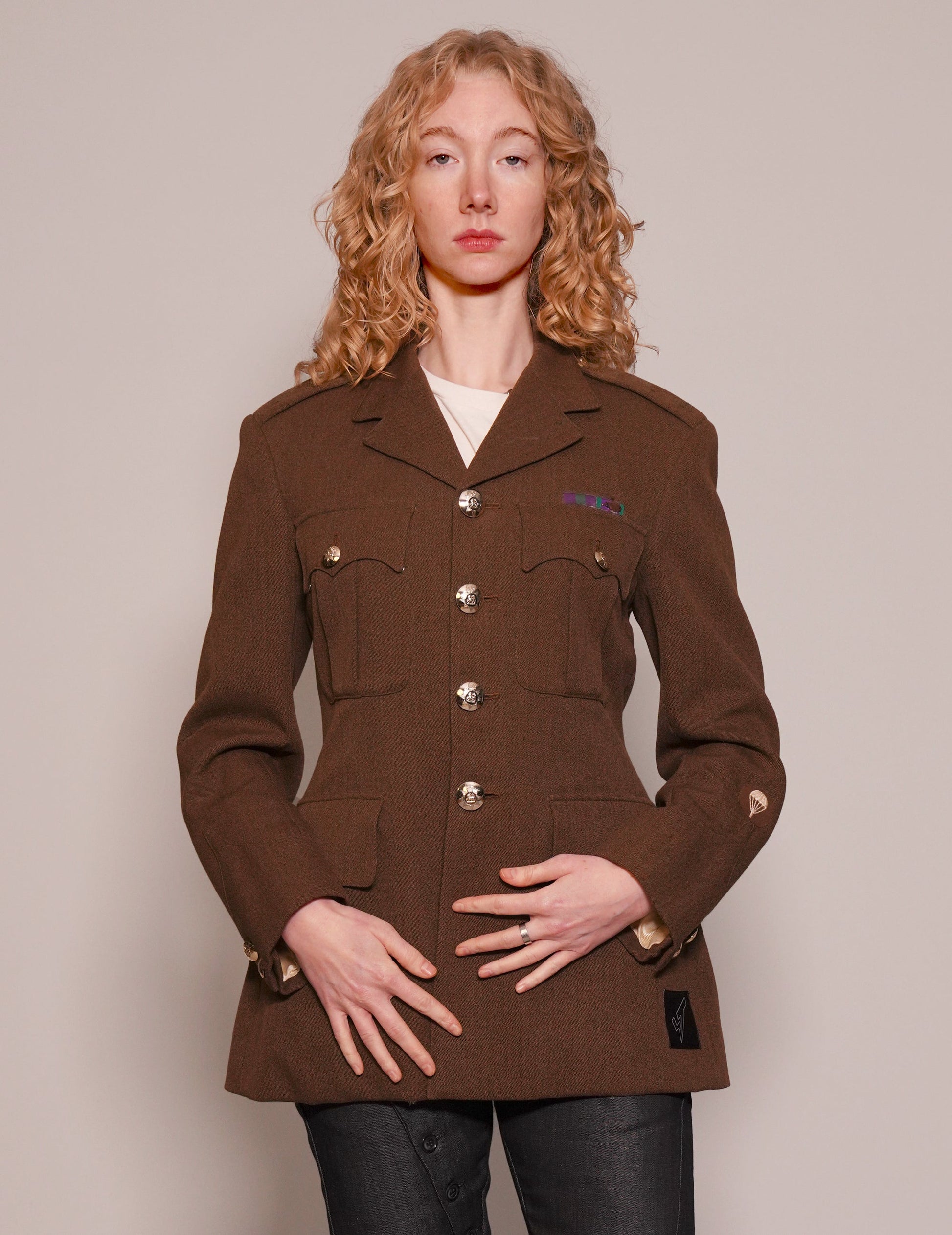 Vintage Parachute Regiment Dress Jacket in Pure New Wool