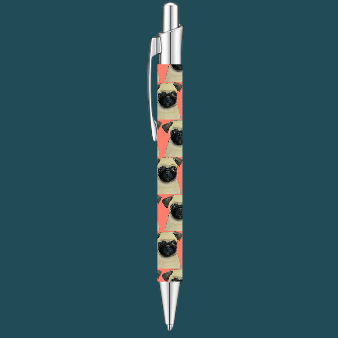 Snorty Scribbler Pug Pen