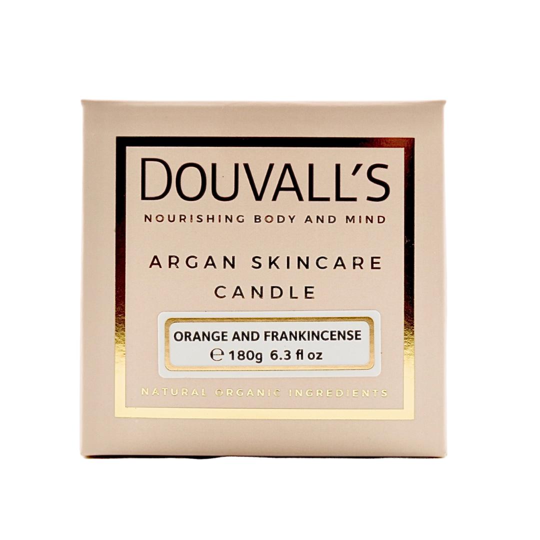Organic Argan Massage Candle Orange and Frankincense 180g