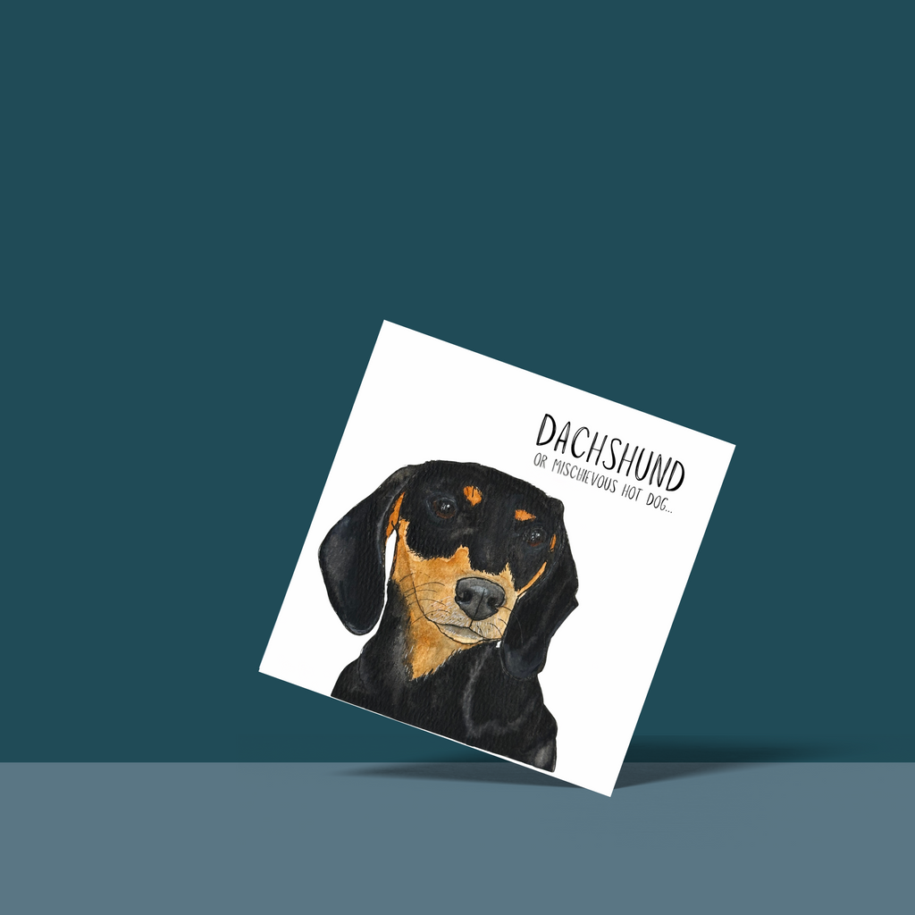 Mischievous Sausage Greeting Card