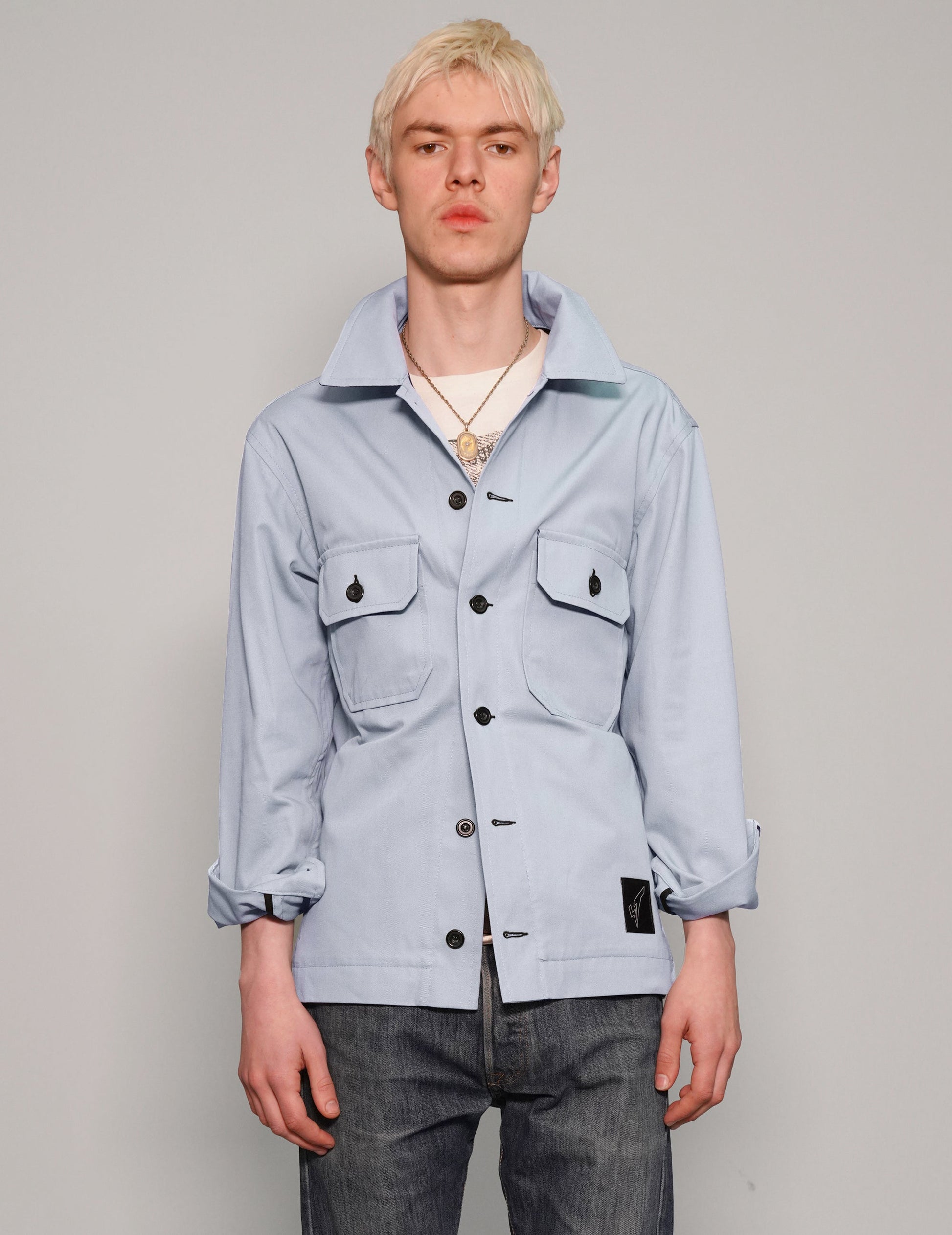 Baby Blue Cotton Workshirt