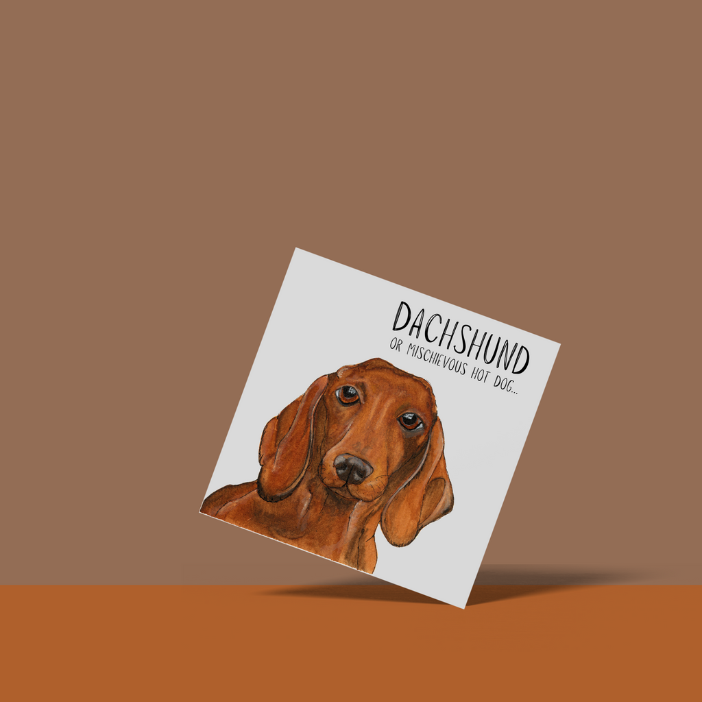 Mischievous Sausage Greeting Card