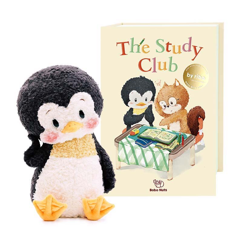 Olly Penguin Plush Toy with Creative Accessories