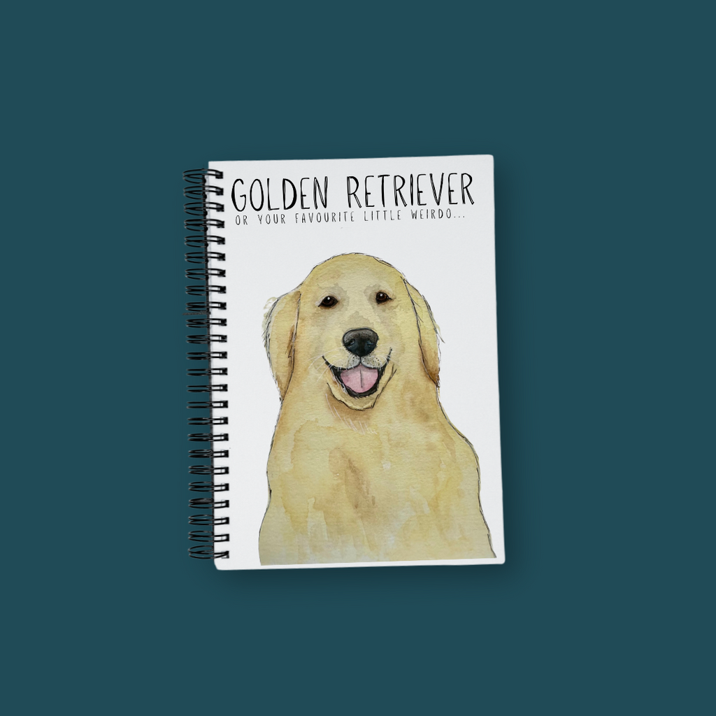 Golden Retriever Thoughts Notebook for Your Deepest or Silliest Ideas