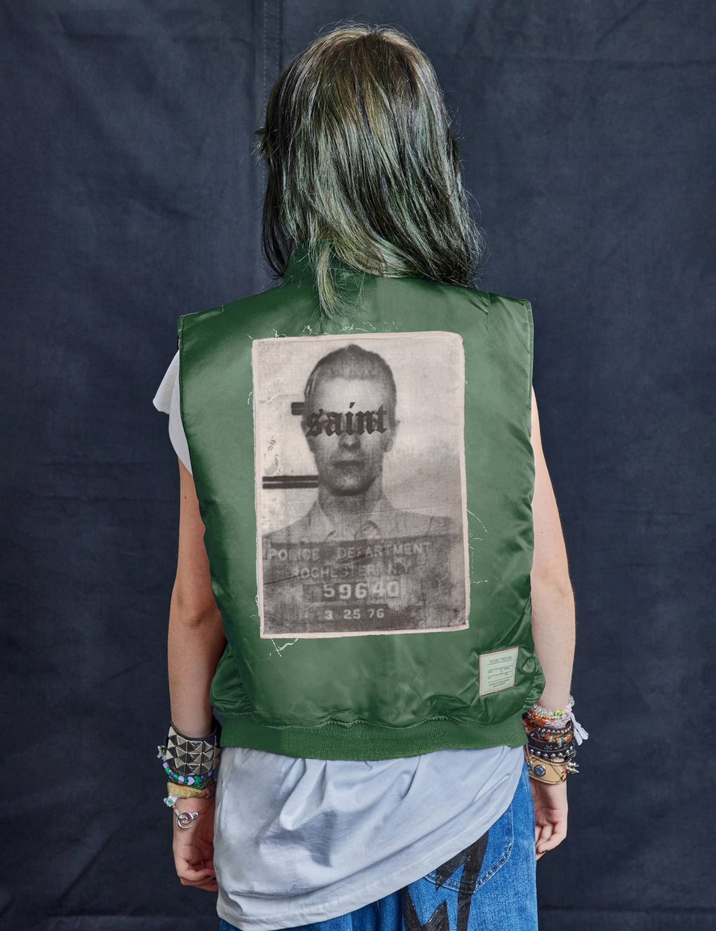 Saint Bomber Gilet in Green