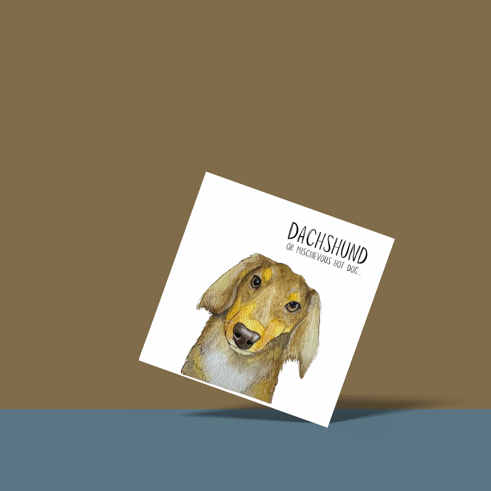 Mischievous Sausage Greeting Card