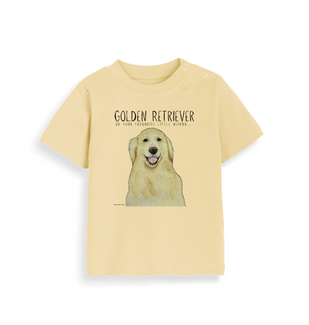 Golden Retriever Baby T-Shirt for Little Weirdos