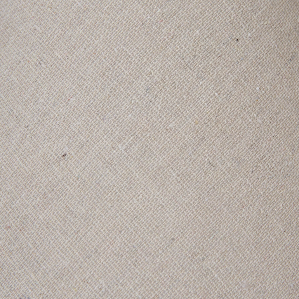 Distressed black Palmyra Column Table Lamp with neutral linen shade, rustic wood base, 20cm height.by Sostter at brixbailey.com