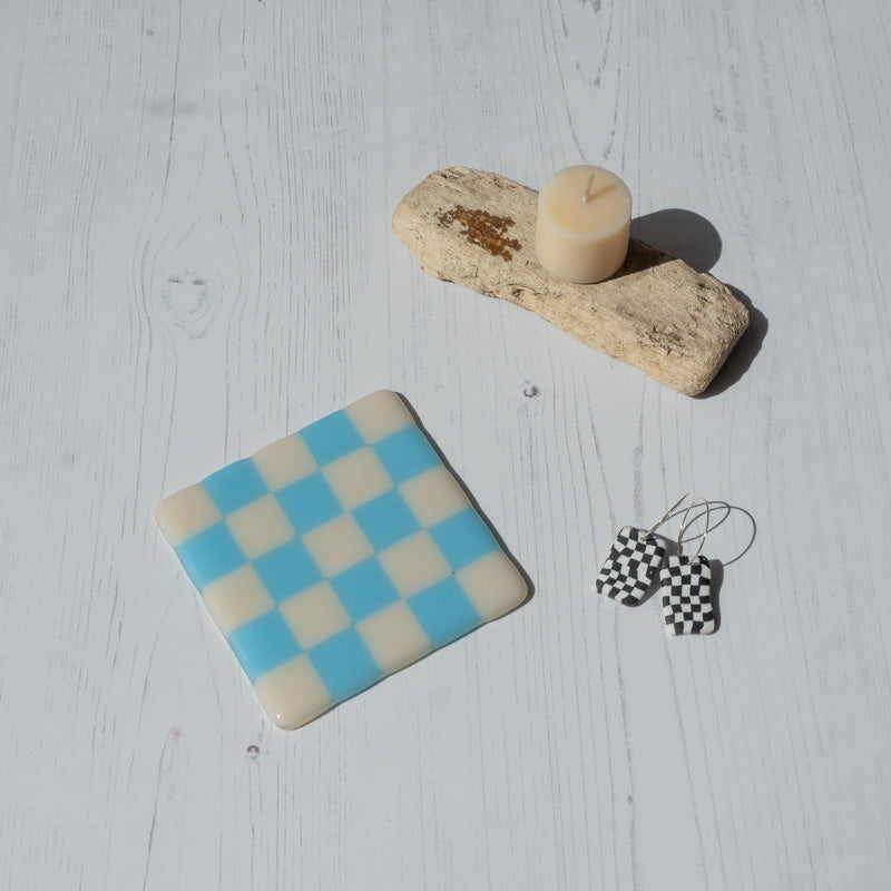 10cm Chequered Dual Coloured Coaster Bullseye Collection